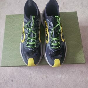 Gucci Black and Yellow Athletic Shoes